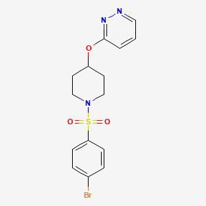3-((1-((4-Bromophenyl)sulfonyl)piperidin-4-yl)oxy)pyridazine - 1797958-03-2