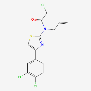 2-chloro-N-[4-(3,4-dichlorophenyl)-1,3-thiazol-2-yl]-N-(prop-2-en-1-yl)acetamide - 924133-96-0