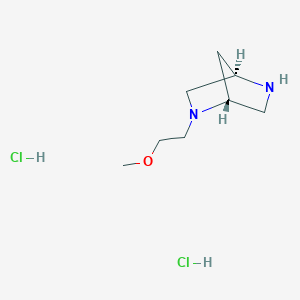 (1S,4S)-2-(2-Methoxyethyl)-2,5-diazabicyclo[2.2.1]heptane;dihydrochloride - 2231666-14-9