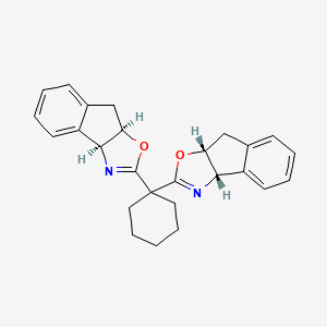 (3AS,3a'S,8aR,8a'R)-2,2'-(cyclohexane-1,1-diyl)bis(3a,8a-dihydro-8H-indeno[1,2-d]oxazole) - 182122-13-0