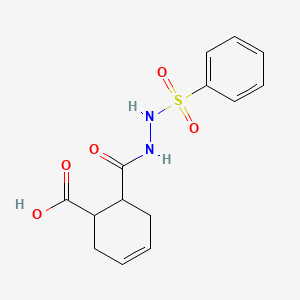 6-{[2-(Phenylsulfonyl)hydrazino]carbonyl}-3-cyclohexene-1-carboxylic acid - 478034-02-5