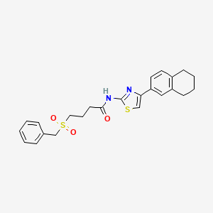 4-(benzylsulfonyl)-N-(4-(5,6,7,8-tetrahydronaphthalen-2-yl)thiazol-2-yl)butanamide - 922467-41-2