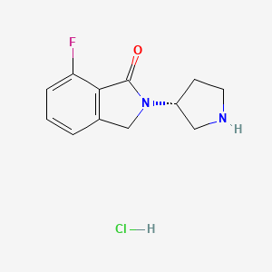 (R)-7-Fluoro-2-(pyrrolidin-3-yl)isoindolin-1-one hydrochloride - 1787079-68-8