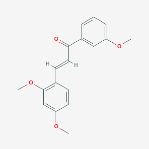 (2E)-3-(2,4-Dimethoxyphenyl)-1-(3-methoxyphenyl)prop-2-en-1-one - 219298-57-4