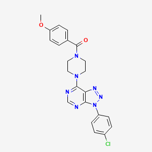 (4-(3-(4-chlorophenyl)-3H-[1,2,3]triazolo[4,5-d]pyrimidin-7-yl)piperazin-1-yl)(4-methoxyphenyl)methanone - 920369-44-4