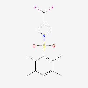 3-(difluoromethyl)-1-(2,3,5,6-tetramethylbenzenesulfonyl)azetidine - 2320609-59-2