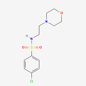 ((4-Chlorophenyl)sulfonyl)(2-morpholin-4-ylethyl)amine - 321714-18-5