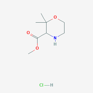 Methyl 2,2-dimethylmorpholine-3-carboxylate hydrochloride - 1416437-92-7