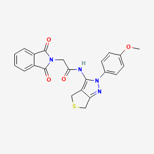 2-(1,3-dioxoisoindolin-2-yl)-N-(2-(4-methoxyphenyl)-4,6-dihydro-2H-thieno[3,4-c]pyrazol-3-yl)acetamide - 893942-91-1