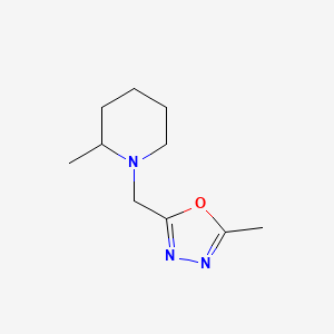 2-METHYL-1-[(5-METHYL-1,3,4-OXADIAZOL-2-YL)METHYL]PIPERIDINE - 1223352-50-8