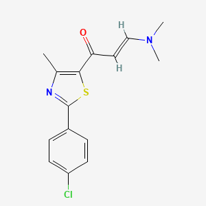 (2E)-1-[2-(4-chlorophenyl)-4-methyl-1,3-thiazol-5-yl]-3-(dimethylamino)prop-2-en-1-one - 308088-08-6