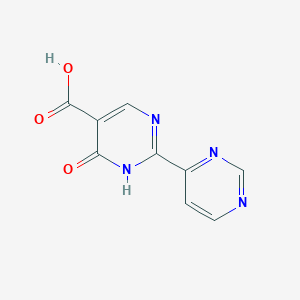 6-Oxo-2-(pyrimidin-4-yl)-1,6-dihydropyrimidine-5-carboxylic acid - 1342973-32-3