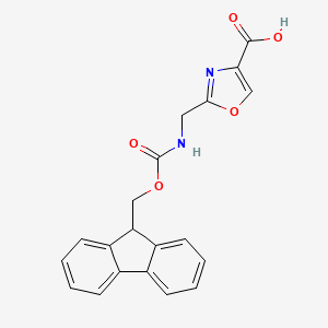 2-[({[(9H-fluoren-9-yl)methoxy]carbonyl}amino)methyl]-1,3-oxazole-4-carboxylic acid - 182120-91-8