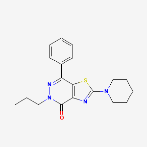 7-phenyl-2-(piperidin-1-yl)-5-propylthiazolo[4,5-d]pyridazin-4(5H)-one - 1203128-29-3