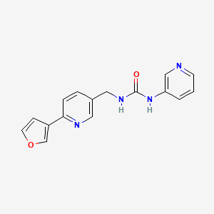 1-((6-(Furan-3-yl)pyridin-3-yl)methyl)-3-(pyridin-3-yl)urea - 2034311-22-1