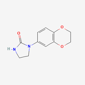 1-(2,3-Dihydro-benzo[1,4]dioxin-6-yl)-imidazolidin-2-one - 1553724-48-3