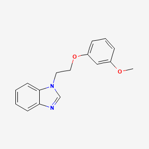 1-[2-(3-methoxyphenoxy)ethyl]-1H-1,3-benzodiazole - 876901-13-2