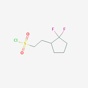 2-(2,2-Difluorocyclopentyl)ethane-1-sulfonyl chloride - 1780479-64-2