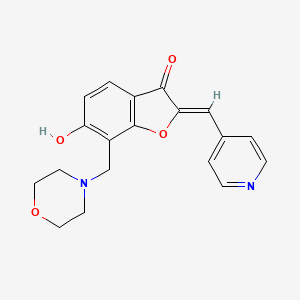 (Z)-6-hydroxy-7-(morpholinomethyl)-2-(pyridin-4-ylmethylene)benzofuran-3(2H)-one - 896596-87-5