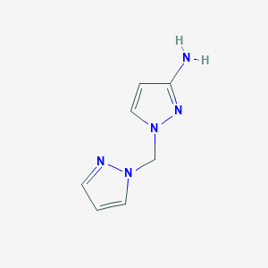 1-(1H-Pyrazol-1-ylmethyl)-1H-pyrazol-3-amine - 1006472-78-1
