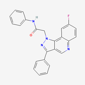 2-{8-fluoro-3-phenyl-1H-pyrazolo[4,3-c]quinolin-1-yl}-N-phenylacetamide - 901248-09-7