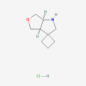 Rel-(3a'R,6a'S)-hexahydrospiro[cyclobutane-1,3'-furo[3,4-b]pyrrole] hydrochloride - 2172270-22-1