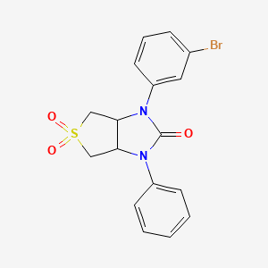 1-(3-bromophenyl)-3-phenyltetrahydro-1H-thieno[3,4-d]imidazol-2(3H)-one 5,5-dioxide - 879928-56-0