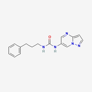 1-(3-Phenylpropyl)-3-(pyrazolo[1,5-a]pyrimidin-6-yl)urea - 2034449-80-2