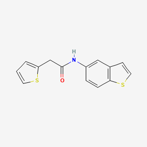 N-(benzo[b]thiophen-5-yl)-2-(thiophen-2-yl)acetamide - 921559-85-5
