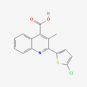 2-(5-Chlorothiophen-2-yl)-3-methylquinoline-4-carboxylic acid - 350997-52-3