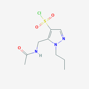 5-(Acetamidomethyl)-1-propyl-1H-pyrazole-4-sulfonyl chloride - 1365961-31-4