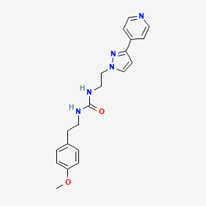 1-(4-methoxyphenethyl)-3-(2-(3-(pyridin-4-yl)-1H-pyrazol-1-yl)ethyl)urea - 1448060-35-2