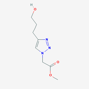 methyl 2-[4-(3-hydroxypropyl)-1H-1,2,3-triazol-1-yl]acetate - 1564569-53-4