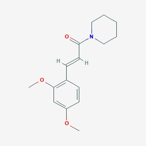 (E)-3-(2,4-dimethoxyphenyl)-1-(piperidin-1-yl)prop-2-en-1-one - 127006-84-2