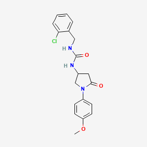1-[(2-chlorophenyl)methyl]-3-[1-(4-methoxyphenyl)-5-oxopyrrolidin-3-yl]urea - 891099-27-7