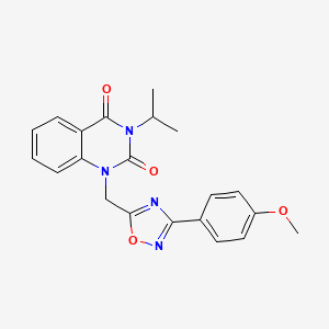 1-{[3-(4-methoxyphenyl)-1,2,4-oxadiazol-5-yl]methyl}-3-(propan-2-yl)-1,2,3,4-tetrahydroquinazoline-2,4-dione - 1251678-99-5