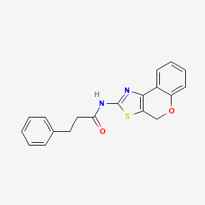 N-(4H-chromeno[4,3-d]thiazol-2-yl)-3-phenylpropanamide - 681163-37-1
