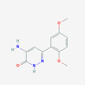 4-Amino-6-(2,5-dimethoxyphenyl)pyridazin-3-ol - 1484226-80-3