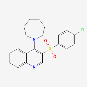 4-(AZEPAN-1-YL)-3-(4-CHLOROBENZENESULFONYL)QUINOLINE - 866895-08-1