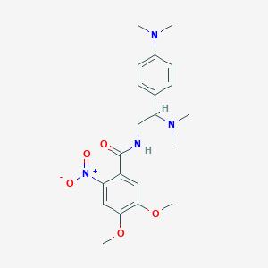 N-[2-(dimethylamino)-2-[4-(dimethylamino)phenyl]ethyl]-4,5-dimethoxy-2-nitrobenzamide - 941899-74-7