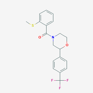 4-[2-(methylsulfanyl)benzoyl]-2-[4-(trifluoromethyl)phenyl]morpholine - 1351658-68-8