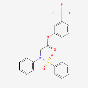 3-(Trifluoromethyl)phenyl 2-[(phenylsulfonyl)anilino]acetate - 343373-54-6