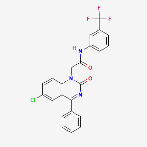 2-(6-chloro-2-oxo-4-phenyl-1,2-dihydroquinazolin-1-yl)-N-[3-(trifluoromethyl)phenyl]acetamide - 892362-32-2