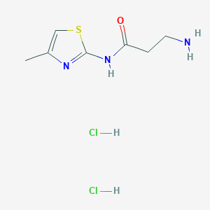 3-amino-N-(4-methyl-1,3-thiazol-2-yl)propanamide dihydrochloride - 1211319-43-5