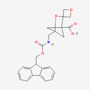 4-[({[(9H-fluoren-9-yl)methoxy]carbonyl}amino)methyl]-3-oxaspiro[bicyclo[2.1.1]hexane-2,3'-oxetane]-1-carboxylic acid - 2490401-41-5