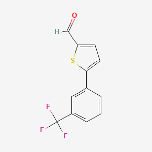 5-[3-(Trifluoromethyl)phenyl]thiophene-2-carbaldehyde - 886508-92-5