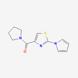 2-(1H-pyrrol-1-yl)-4-(pyrrolidine-1-carbonyl)-1,3-thiazole - 1235067-32-9