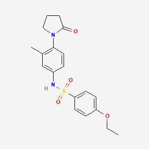 4-ethoxy-N-(3-methyl-4-(2-oxopyrrolidin-1-yl)phenyl)benzenesulfonamide - 942012-66-0