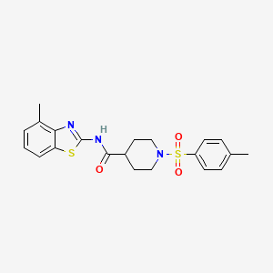 N-(4-methyl-1,3-benzothiazol-2-yl)-1-(4-methylbenzenesulfonyl)piperidine-4-carboxamide - 941962-32-9