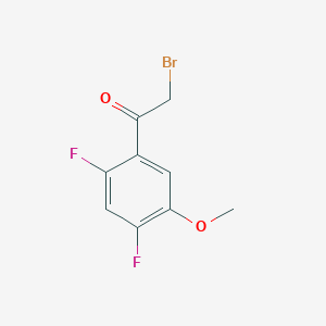 2-bromo-1-(2,4-difluoro-5-methoxyphenyl)ethan-1-one - 1803811-66-6